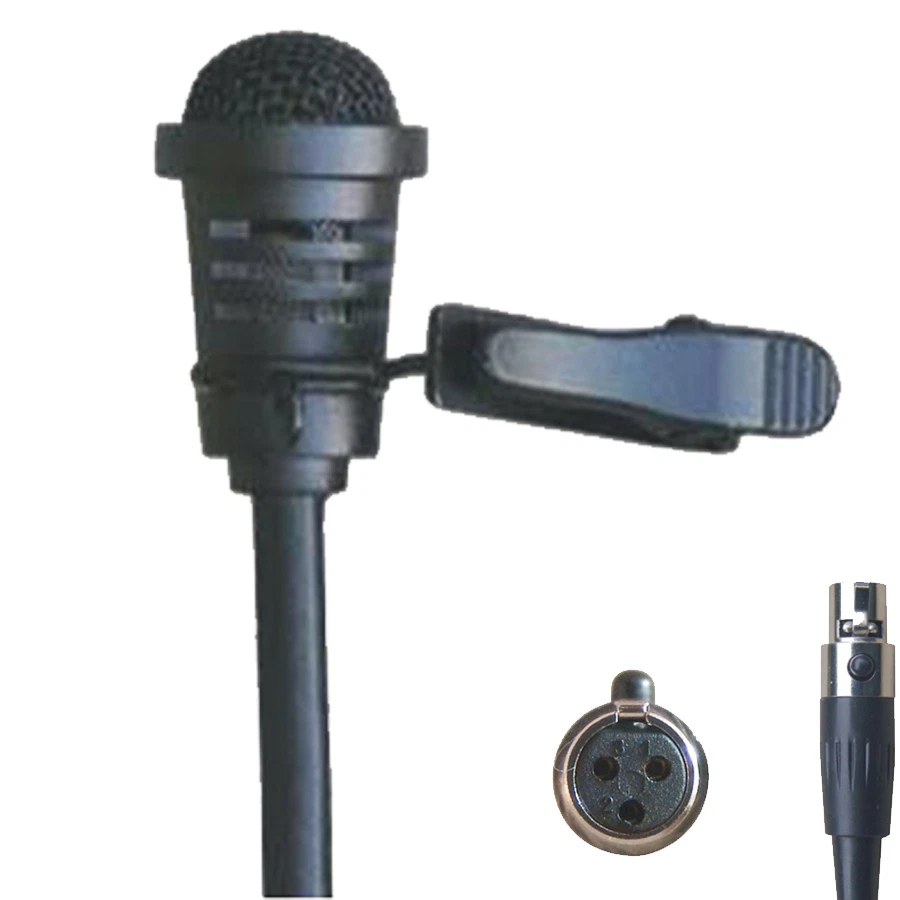Cardioid Lapel Lavalier Clip Microphone For AKG Samson Wireless Bodypack - Image 3 of 4