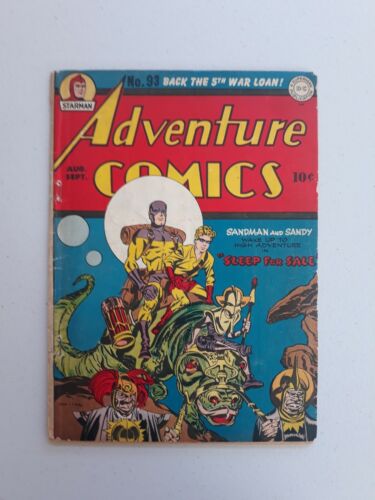 Adventure Comics #93 1944 DC Golden Age Sandman  - Afbeelding 1 van 6