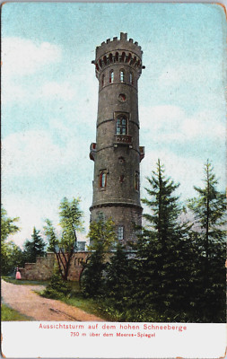 Czech Republic Jílové, Aussichtsturm auf dem Hohen Schneeberg Postcard B191