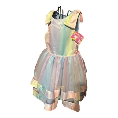 Blueberi Boulevard Girls Sleeveless Rainbow Dress  Size 8