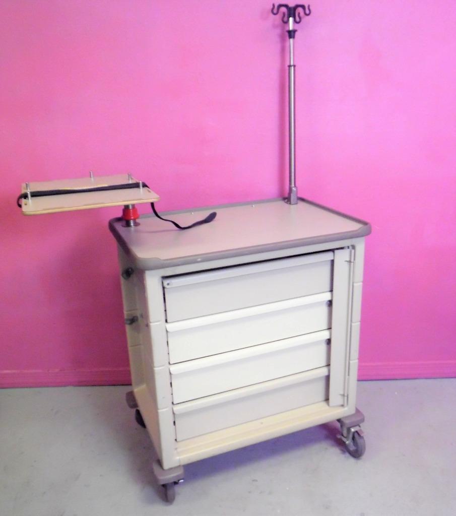 Herman Miller Procedure Cabinet Supply Storage Crash Cart Hospital