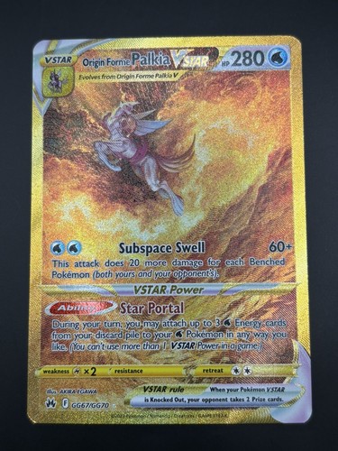 Origin Forme Palkia VSTAR GG67/GG70 Pokemon TCG Crown Zenith Gold ...