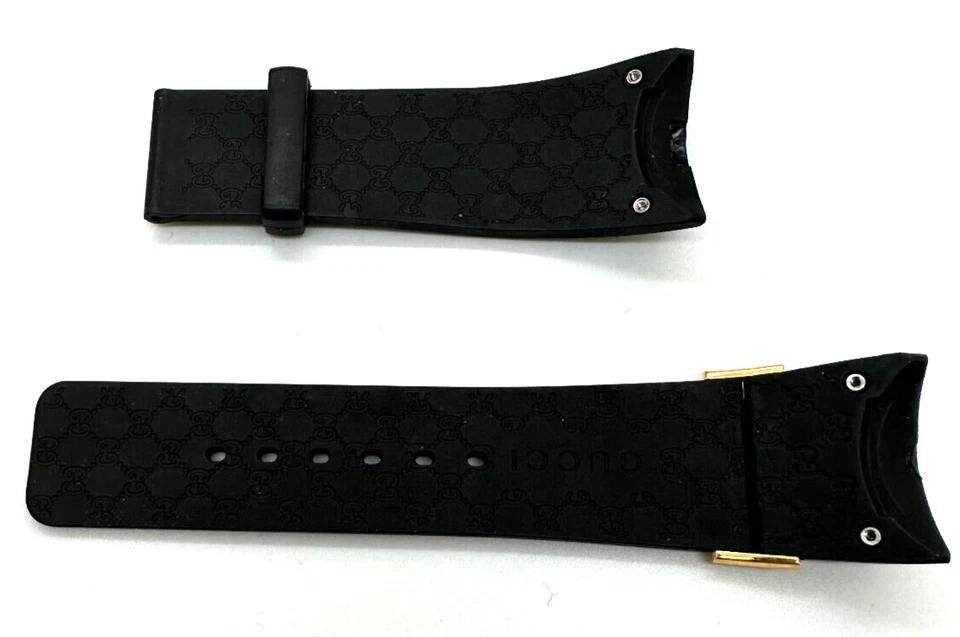 Reloj I Gucci 26 mm genuino OEM correa de goma de repuesto para hombre IGucci YA114215 Foto 4 de 4