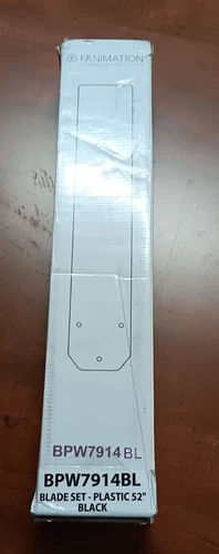 Fanimation BPW7914BL Levon Custom Blade Set of Eight - 52 inch - BL , Black - Picture 2 of 4