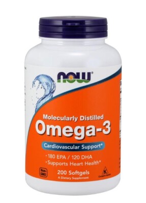 NOW FOODS OMEGA-3 200 FISHSOFTGEL CAPSULES
