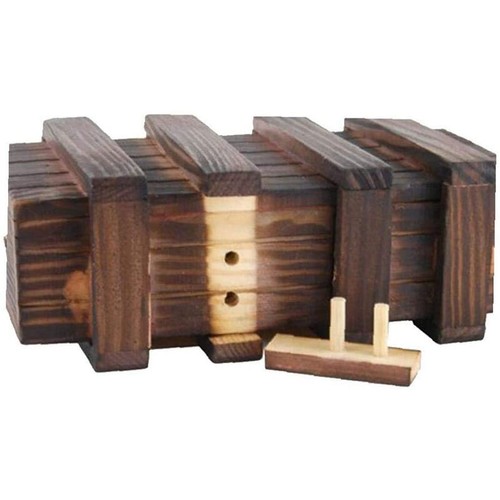 Secret Puzzle Wooden Box Adult Money Card Holder Secret Compartment Gift Box AU - Picture 11 of 12