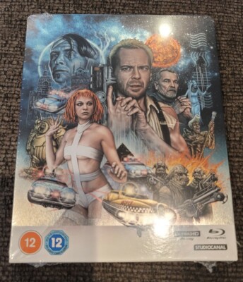 THE FIFTH ELEMENT 4K UHD Blu-ray Steelbook UK Import (Region-Free 4K disc) RARE