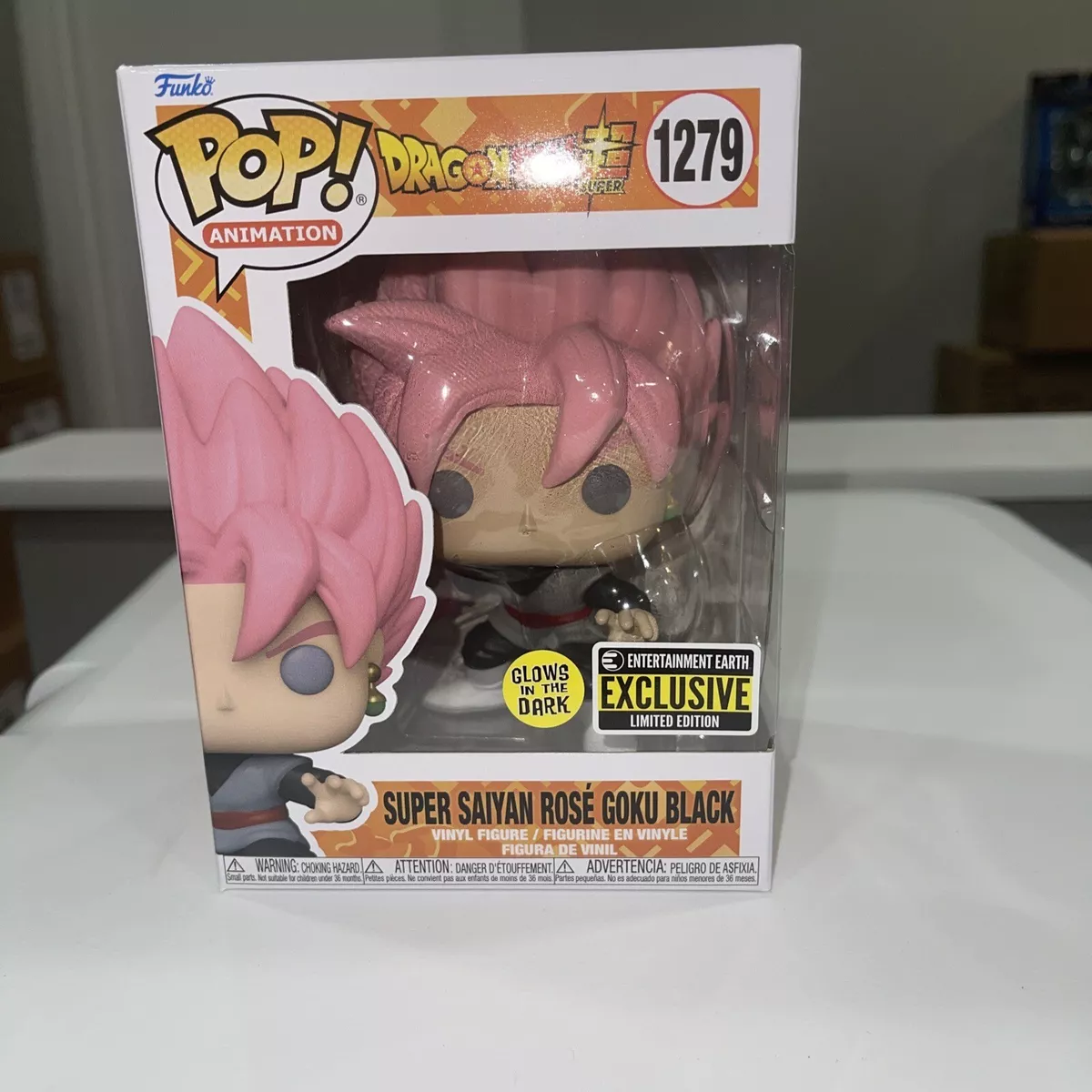 Dragon Ball Super Saiyan Rose Goku Black Glow-in-the-Dark Funko Pop! Vinyl  Figure #1279 - Entertainment Earth Exclusive