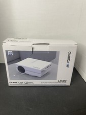 NEW Vamvo L4500 White Portable HDMI LED Superior Home Theater Video Projector
