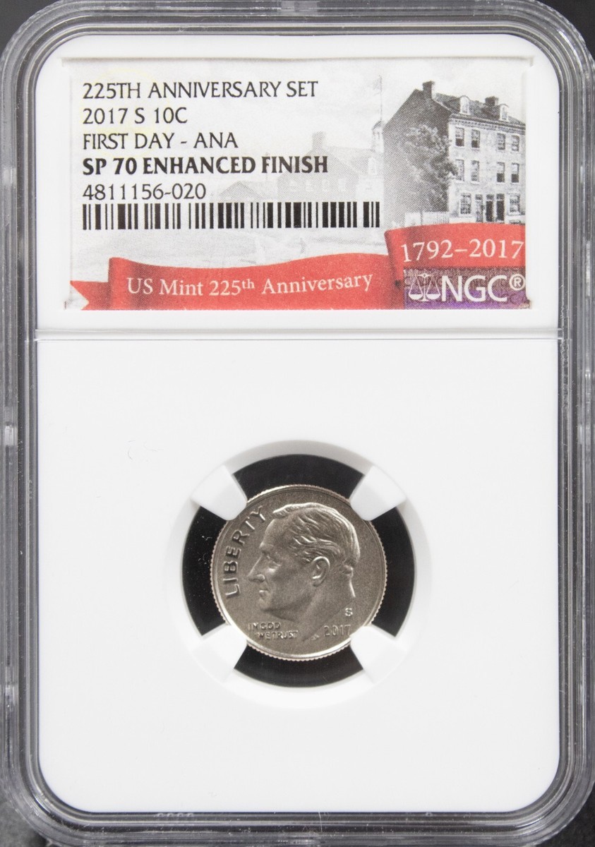 225th Anniversary Set 2017-S Roosevelt 10c SP70 NGC (L1693) | eBay