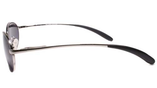Men's Genuine Vintage 70s 80s Deadstock Sporty Wrap Oval Sunglasses Silver Frame - Picture 4 of 4