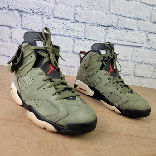 Size 10.5 - Jordan 6 Retro x Travis Scott Mid Olive NO BOX - Picture 2 of 13