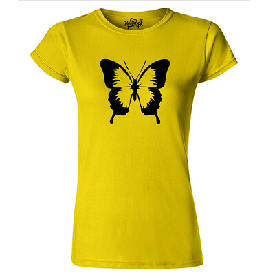 Womens Farfalla Butterfly T Shirt Insects Wildlife Nature