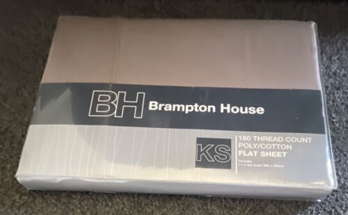 Brampton House King Single Flat Sheet - New - Picture 1 of 1