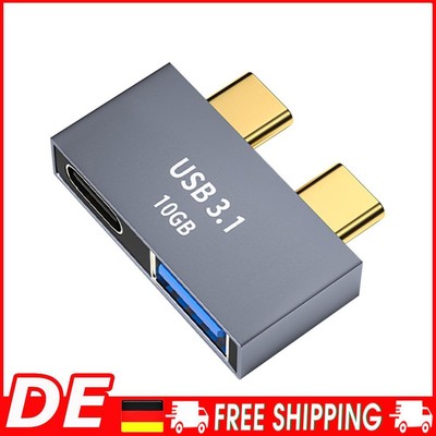 USB-C-HUB-Dockingstation für MacBook Thunderbolt 3 Dual-Typ-C-Adapter (C)