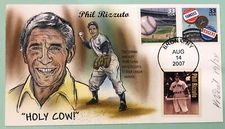 Bevil 2007 Phil Rizzuto Holy Cow! Memorial Stamp Variety #19/24 Sc 3187c, 3187j