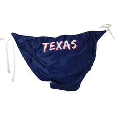 Creative Apparel Concepts Womens 2XL Texas Blue String Bikini Bottoms