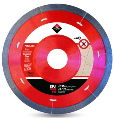 RUBI CPJ SUPERPRO 115 - 125mm | Diamanttrennscheibe für Fliesen | Trockenschnitt