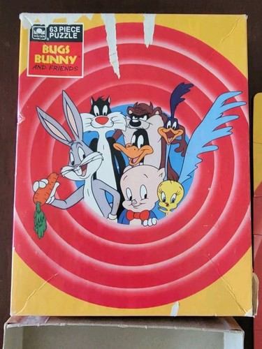 VTG Golden Puzzle Looney Tunes Bugs Bunny and Friends 63 Pcs Puzzle 1989 - Picture 3 of 8