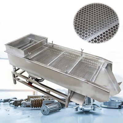 Double Layer Linear Vibrating Screen Sieve Screen Machine 10mm& 5mm Sifter