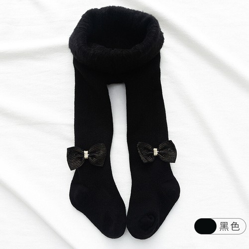 Baby Girl BOW TIGHTS Spanish Style Cotton Tights Winter Warm Thick 1 - 10 Years - Picture 51 of 54