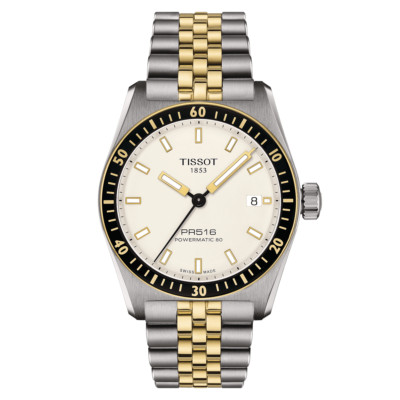 Tissot PR516 Powermatic 80 38MM SS Automatic White Dial Watch T149.407.22.011.00