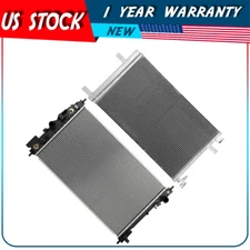 Radiator and AC Condenser Kit For 13 2014 2015 2016 2017 2018 2019 Cadillac XTS