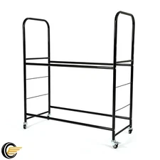Rolling Tire Rack Heavy-Duty Steel with Wheel For Home Workshop