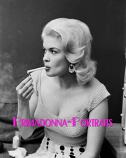 JAYNE MANSFIELD 8X10 Lab Photo 1950s Busty Smoking Blonde Bombshell Portrait