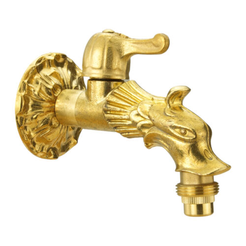 Nostalgie Messing Wasserhahn 1/2" Auslaufhahn Auslaufventil Antik Garten Aussen - Bild 11 von 43