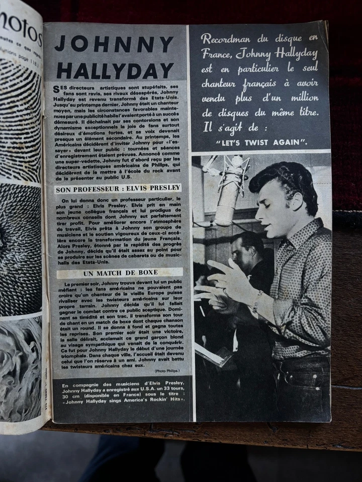 JOHNNY HALLYDAY REVUE 1962 MIREILLE - Photo 2/4