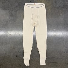 Vintage 70s Hanes Red Bar Insul Knit Thermal Pants Large 38 40 Waffle Long Johns