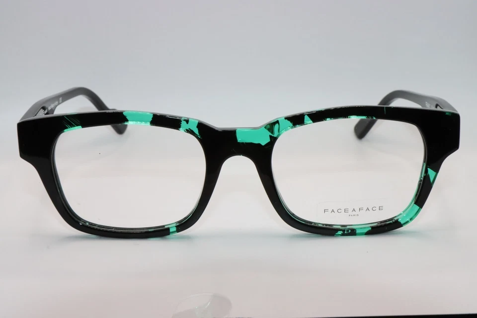 NUEVAS GAFAS FACE A FACE FRANK 1 COL 0427 IO VERDE NEGRO TORT AUTÉNTICAS 51-19 Foto 2 de 4