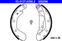 ATE Bremsbackensatz 03.0137-0396.2 FüR Opel Corsa Tigra X04 X01 Twintop F08 F68