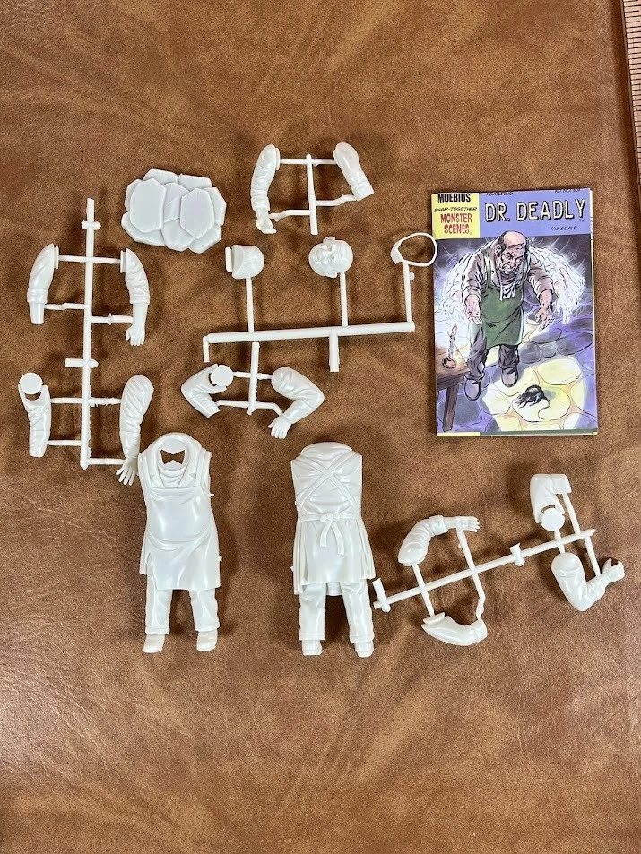 Moebius 631 Monster Scenes Dr. Deadly Model Kit Aurora Horror Reissue Open Box - Image 3 of 4