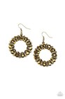 Baby, It’s Cold Outside Brass Earring Paparazzi — photo 2