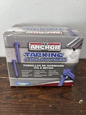 Concrete Screw With Drill Bit Blue Durable coat 1/4” X 4” 100pcs