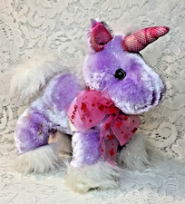 Dan Dee Purple Unicorn Plush Stuffed Animal Toy Valentine's Day