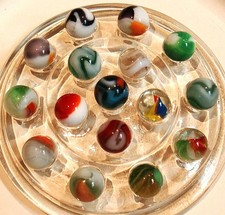 LOT of 58 EXCELLENT VINTAGE MARBLES. ALL ARE IN EXCELLENT CONDITION.