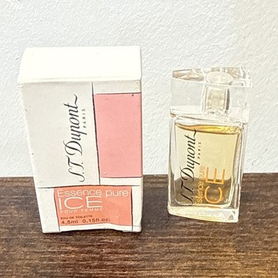 Essence Pure Ice S.T. Dupont 0.15 oz 4.5 ml Eau De Toilette Spray Women Open Box