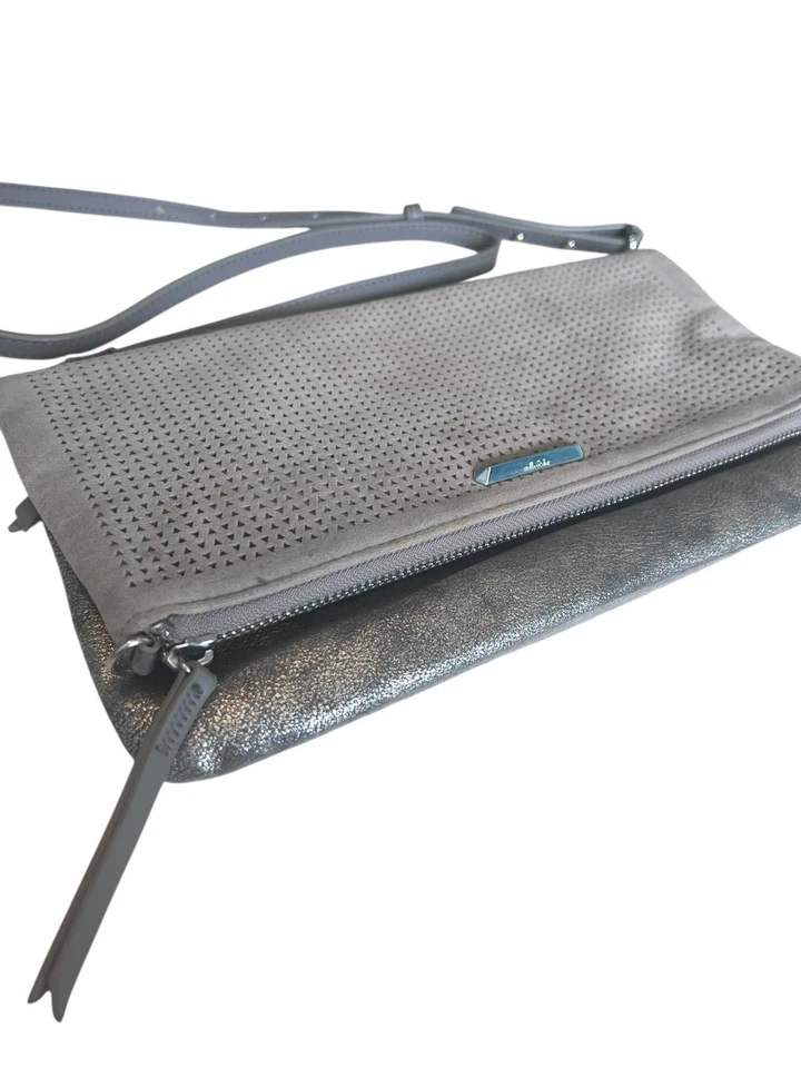 Stella And Dot Waverly клатч через плечо сланец серый металлик б/у в отличном состоянии кабриолет - Изображение 2 из 4