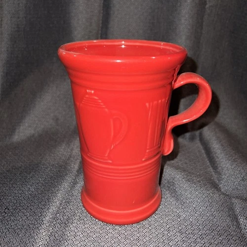 CAPPUCCINO MUG CUP scarlet FIESTA WARE 21 OZ. Fiestaware