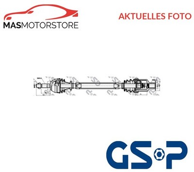ANTRIEBSWELLE GELENKWELLE RECHT GSP 250151 P FÜR RENAULT CLIO II,THALIA I