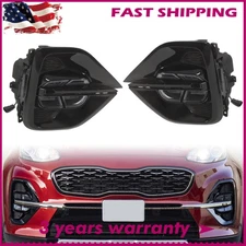 For Kia Sportage 19-20-2021 Front LED White Fog Lamp Daytime Running Light LH RH