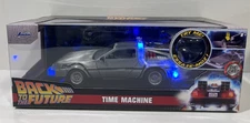 Back to the Future Time Machine Working Lights 1:24 Scale Jada 253255038 NIB!