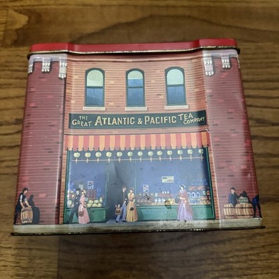 Vintage 1984 A&P 125th Anniversary Tin Eight O'Clock Coffee Made in England
