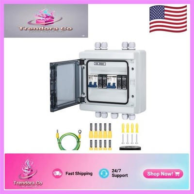 Solar Disconnect Switch with PV Surge Protector - 40A DC500V Combiner Box