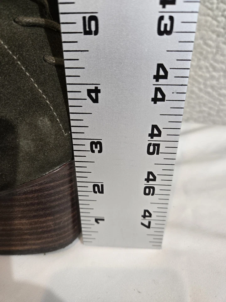 Botas de tacón alto con cordones de cuero para mujer Aldo, Steampunk, talla 8-39 verde oliva Foto 2 de 4