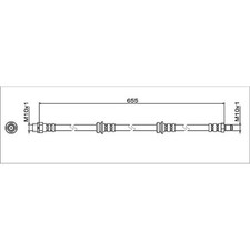Metzger 4112064 Bremsschlauch für BMW Z4 E89