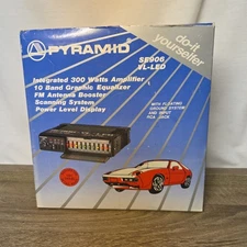 Pyramid Equalizer SE906-VL-LED NEW NOS 300 Watt Amp 80's Vintage